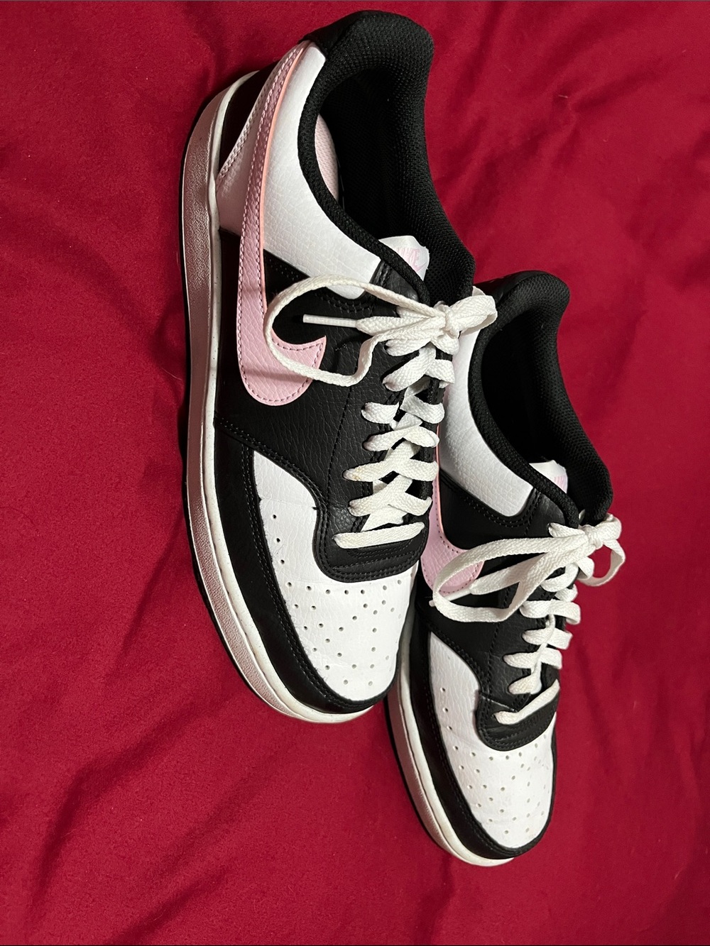 Nike Women’s Court Vision Low Next Nature w/ Lt Pink Swoosh - Picture 3 of 6